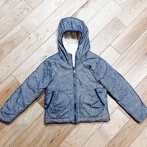 The north face kids reversible puffer jacket size xs